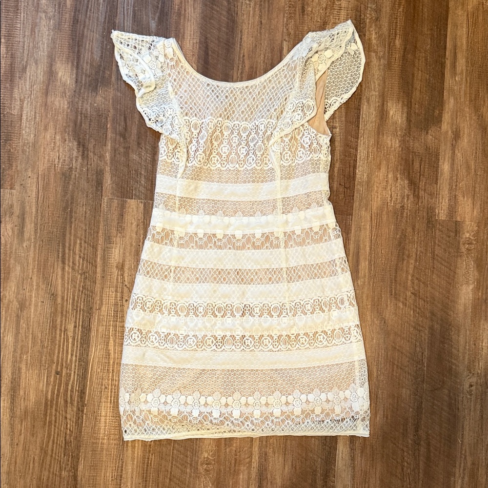 BCBG MaxAzria Harlow Lace Zip-up dress